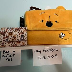 Winnie the Pooh bag and wallet set
